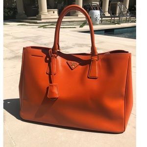Orange Prada Milano Bag